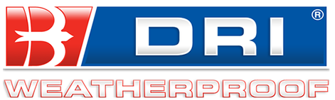 B Dri Weatherproof logo.