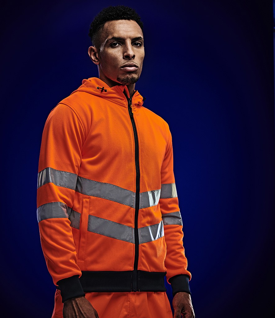 Regatta Hi-Vis Pro Extol Stretch Zip Hoodie