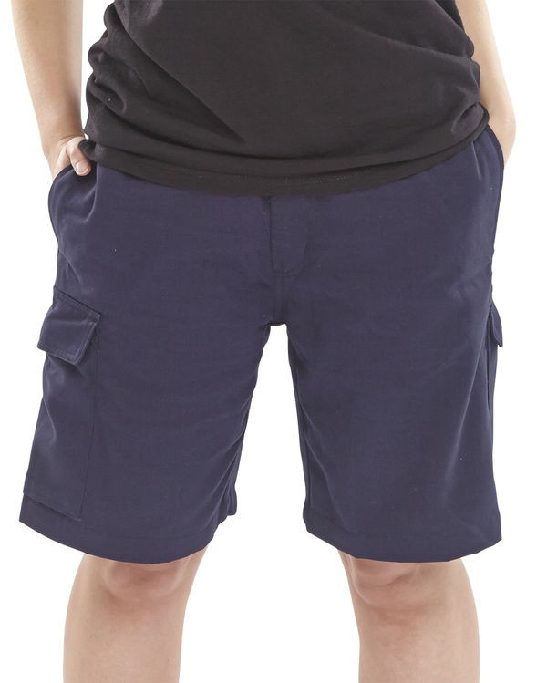 CLICK CARGO POCKET SHORTS NAVY