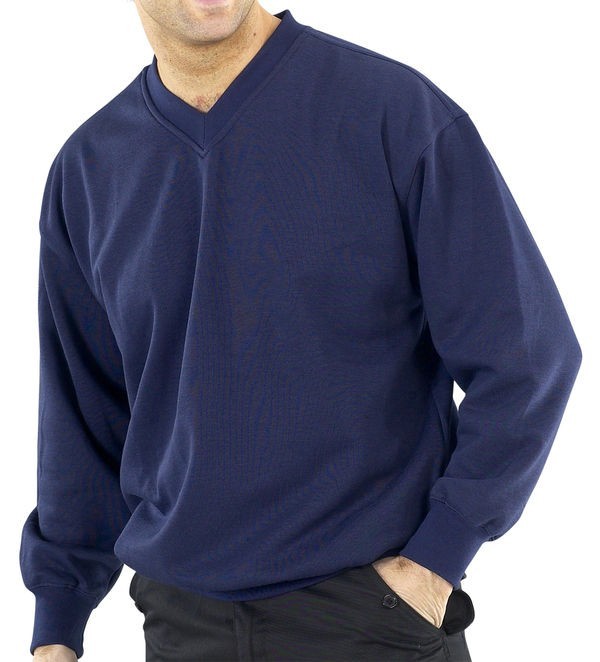 CLICK  V-NECK   SWEATSHIRT