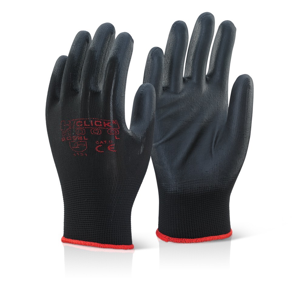 PU COATED GLOVE BLACK