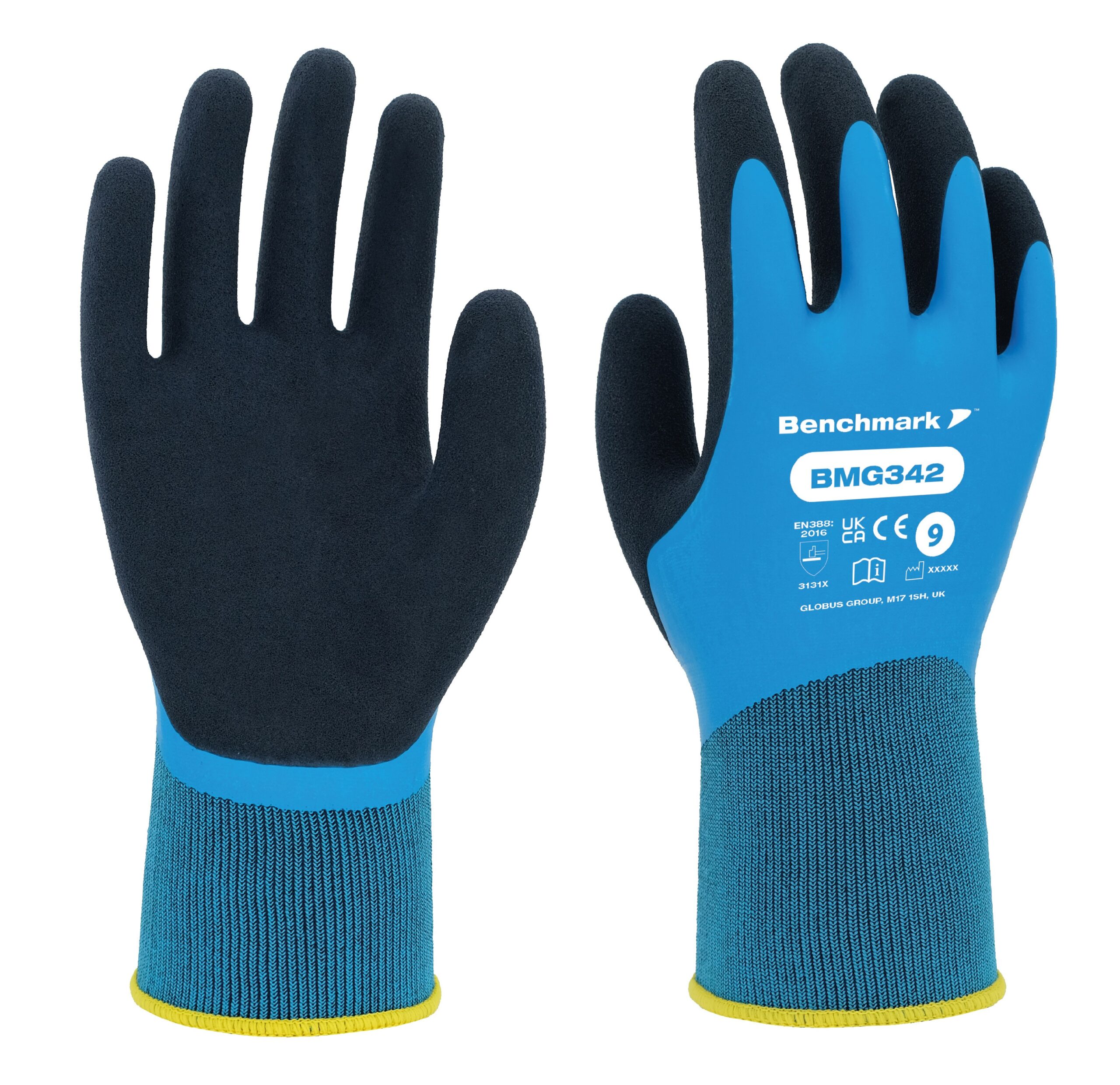 WATER REPELLENT FULLY-COATED DUAL LATEX GRIP GLOVE