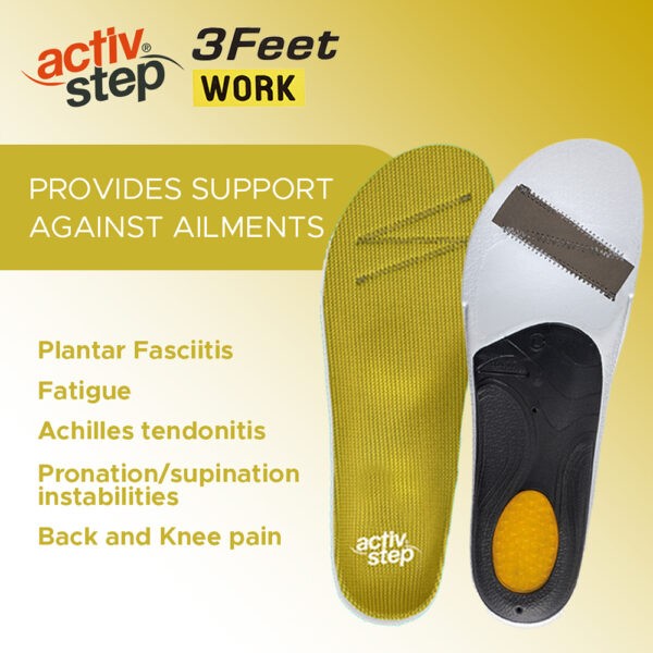 Activ-Step 3Feet Work Footbeds High - 3FW001H