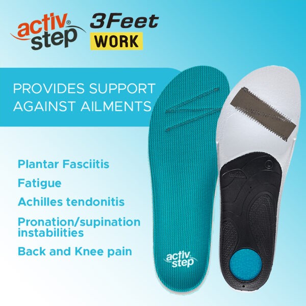 Activ-Step 3Feet Work Footbeds Low - 3FW001L