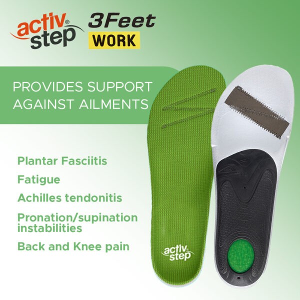 Activ-Step 3Feet Work Footbeds Mid - 3FW001M