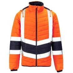Supertouch Hi Vis 2 Tone Puffer Jacket