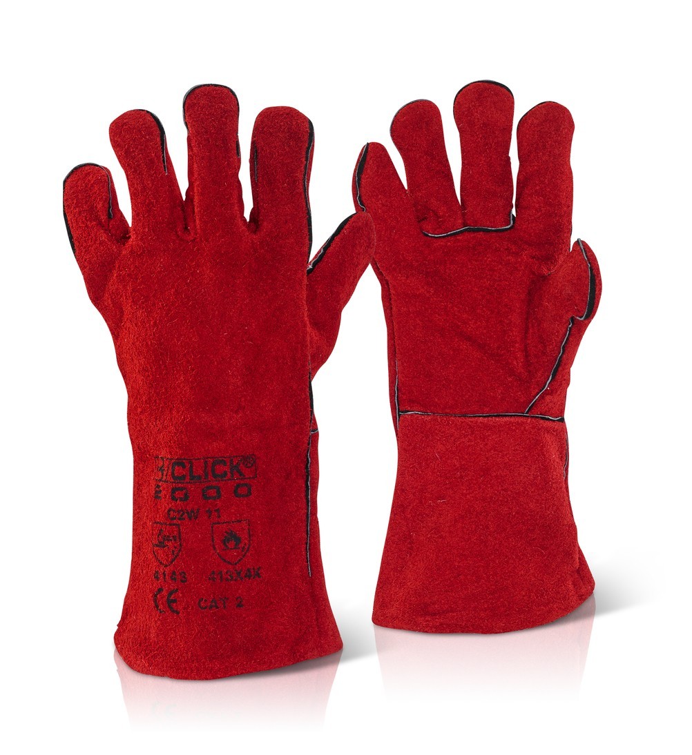 RED WELDERS GAUNTLET 14" CAT 2