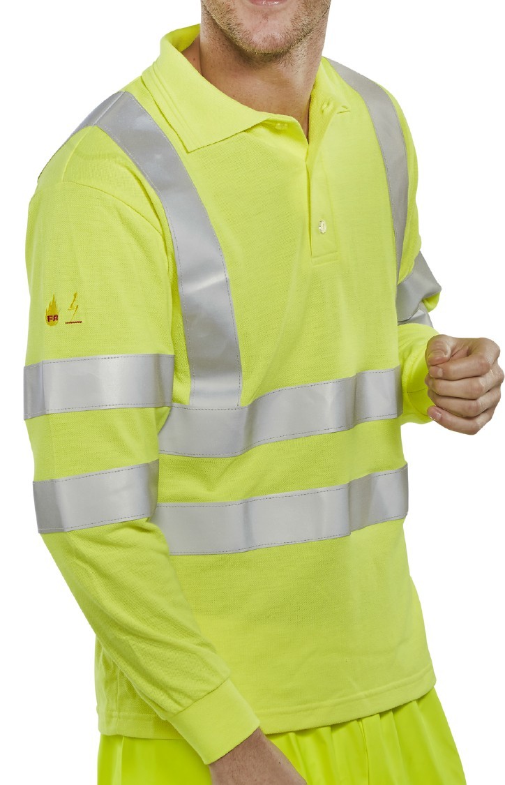 CLICK FR ANTI-STATIC HI-VIZ POLO