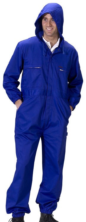 CLICK PC BOILERSUIT HOOD ROYAL BLUE