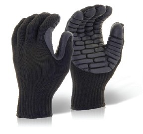 GLOVEZILLA ANTI-VIBRATION GLOVE BLACK