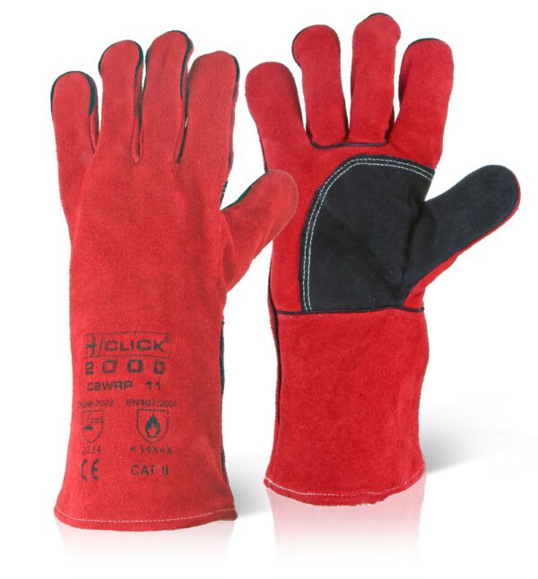 RED WELDERS GAUNTLET 14" CAT 2