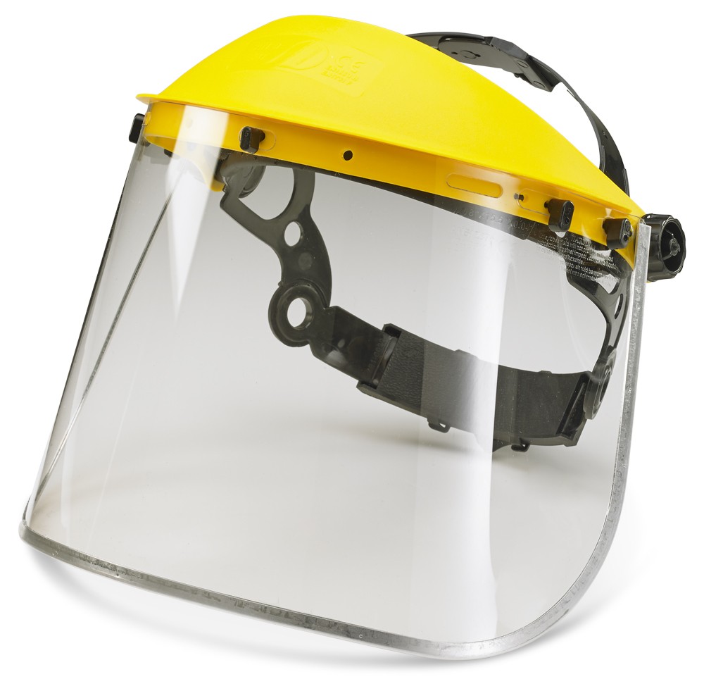 METAL EDGE FACE VISOR 8" CLEAR