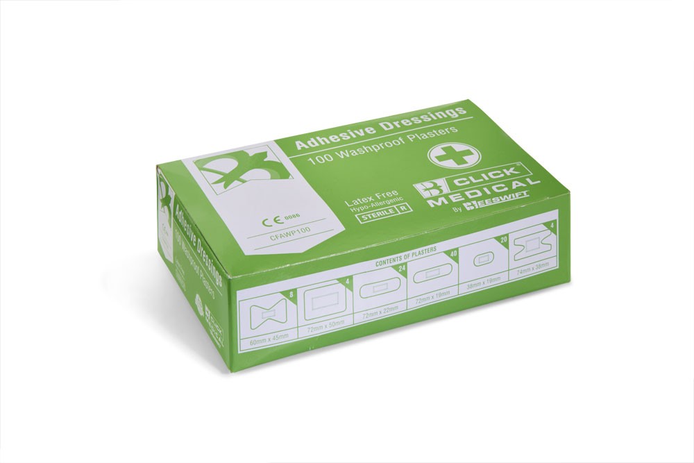 ASSORTED W/PROOF PLASTERS(100)