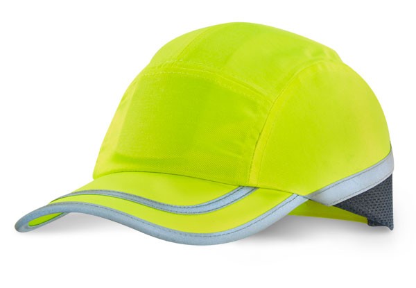 B-BRAND SFTY BASEBALL CAP WITH RETRO REFLECTIVE TAPE SATURN YELLOW
