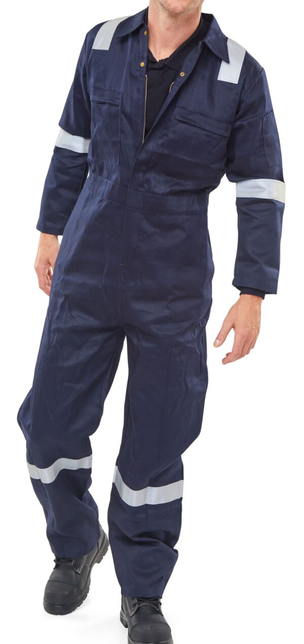 FR BURGAN BOILERSUIT ANTI-STATIC NAVY BLUE