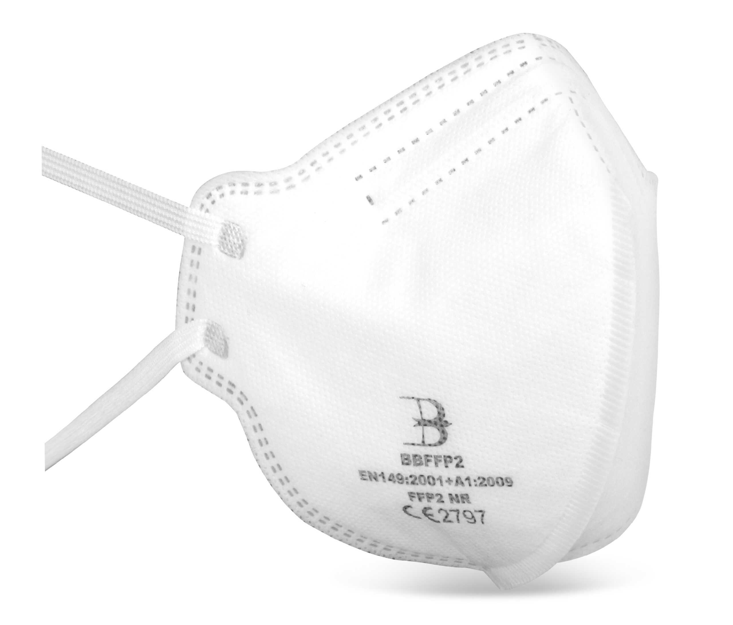 FFP2 FOLD FLAT MASK WHITE