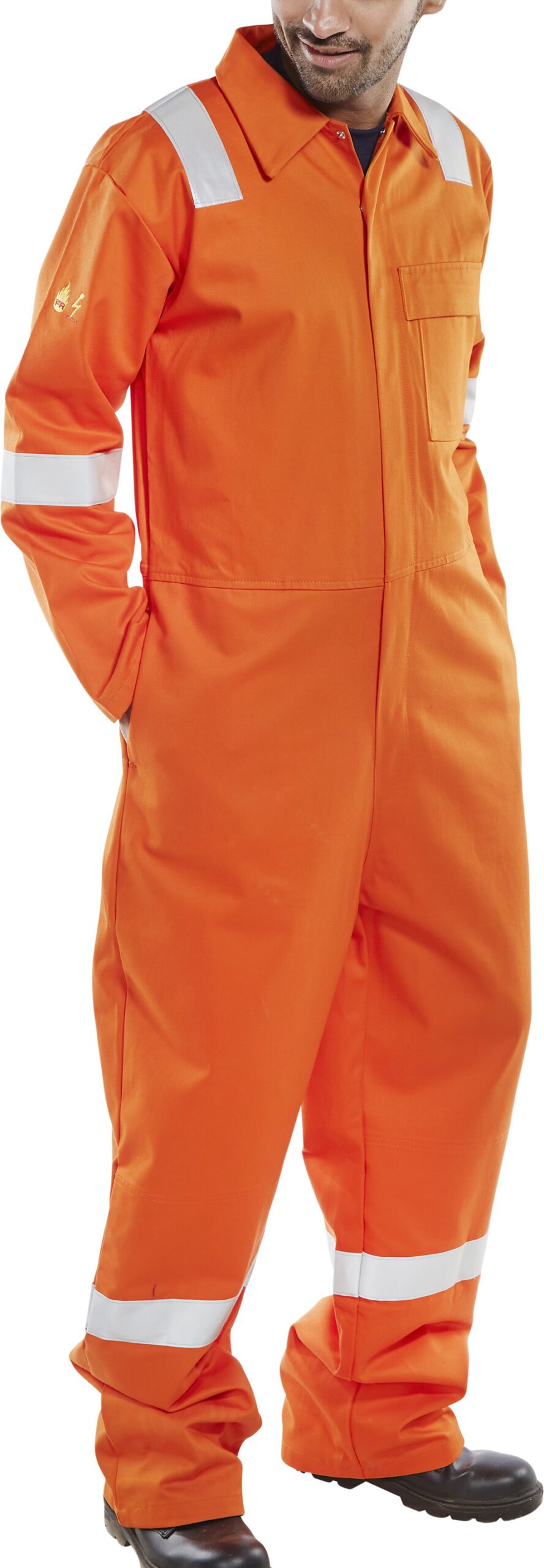 FR BURGAN BOILERSUIT ANTI-STATIC ORANGE