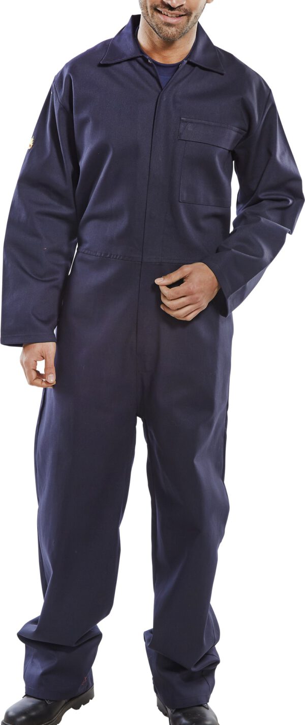 FIRE RETARDANT BOILERSUIT NAVY BLUE