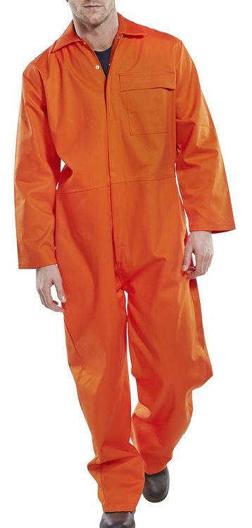 FIRE RETARDANT BOILERSUIT ORANGE