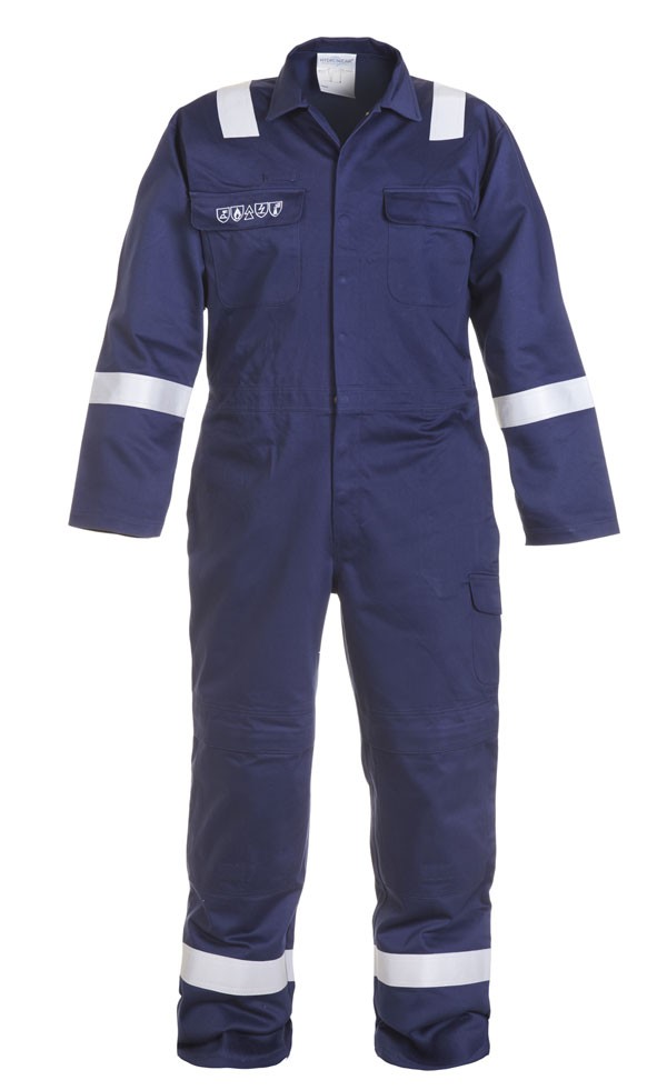 MIERLO MULTI CVC FLAME RETARDANT ANTI-STATIC COVERALL NAVY BLUE