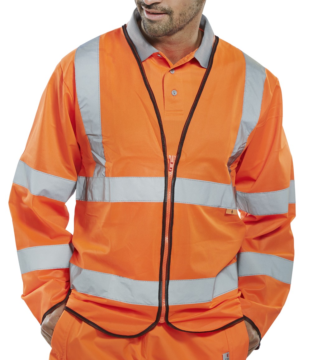 FIRE RETARDANT HI-VIS JERKIN ORANGE