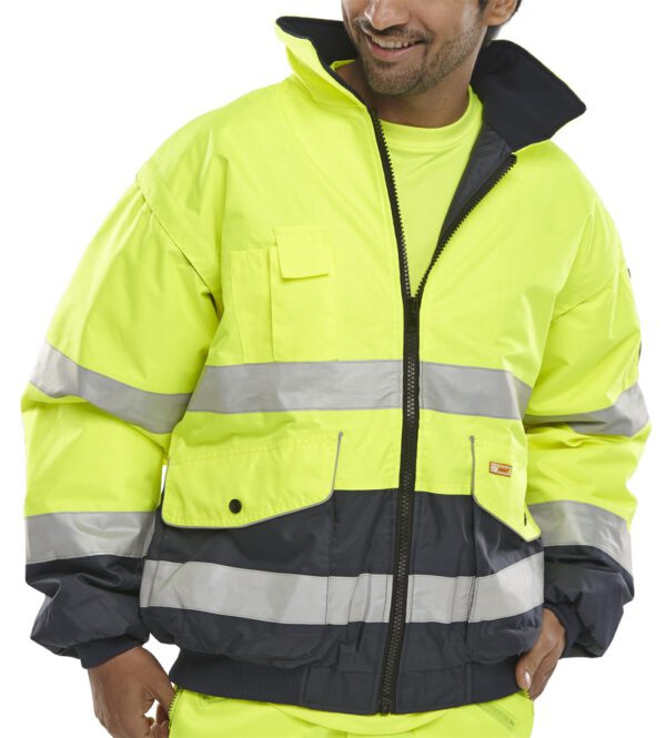EUROPA BOMBER JACKET SATURN YELLOW / NAVY
