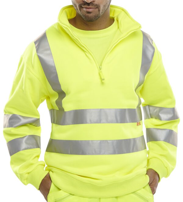 QUARTER ZIPPED SWEATSHIRT SATURN YELLOW