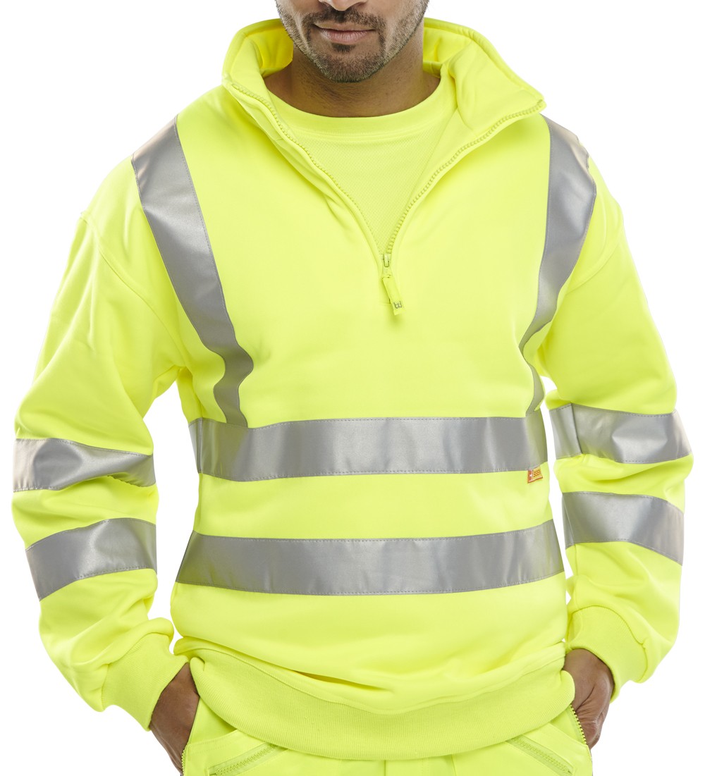 QUARTER ZIPPED SWEATSHIRT SATURN YELLOW