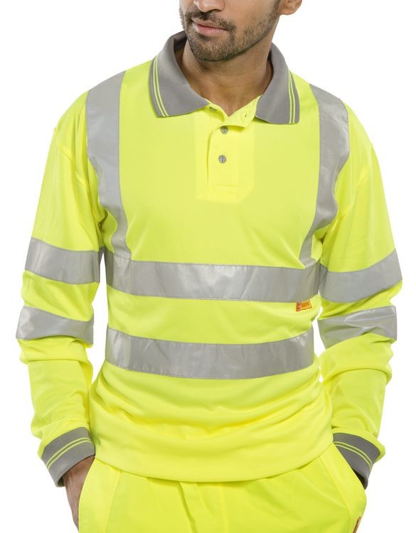 POLO SHIRT LONG SLEEVED SATURN YELLOW