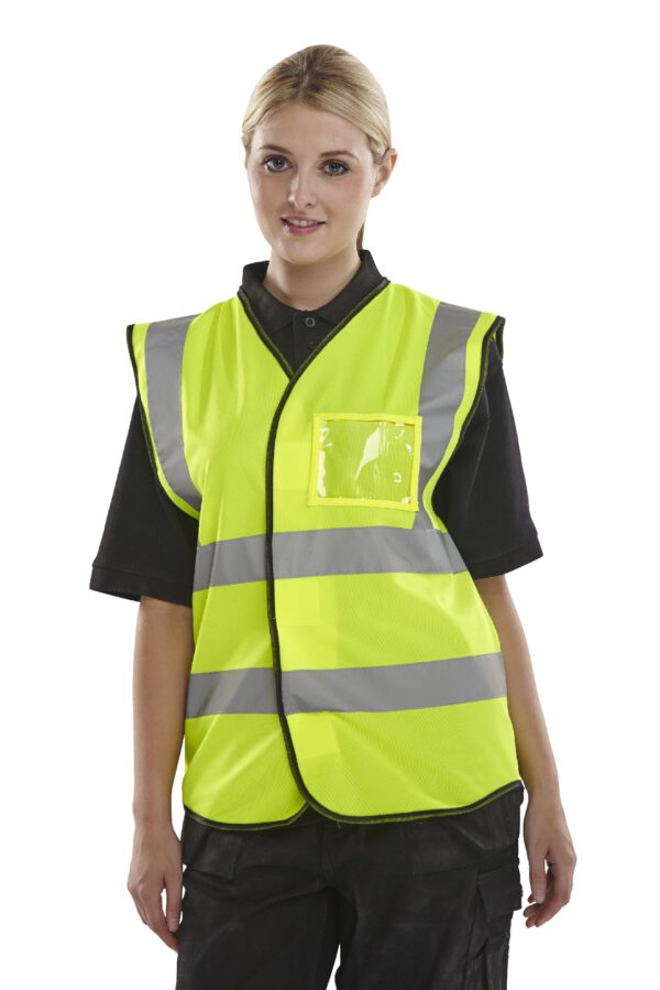 SAT YELLOW ID VEST