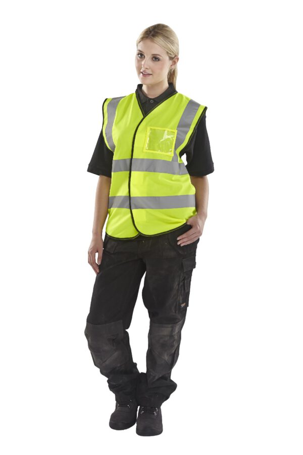 SAT YELLOW ID VEST