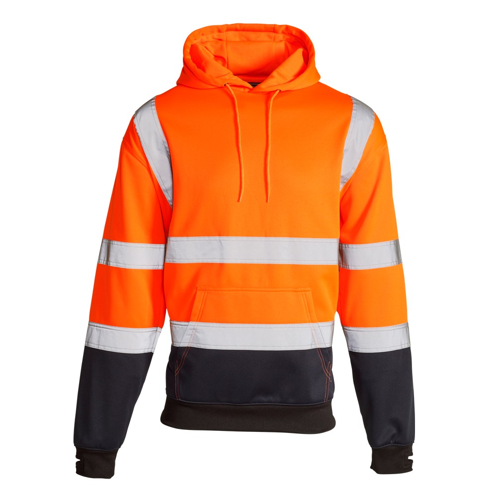 ST Hi Vis Orange 2 Tone Hooded Sweatshirt
