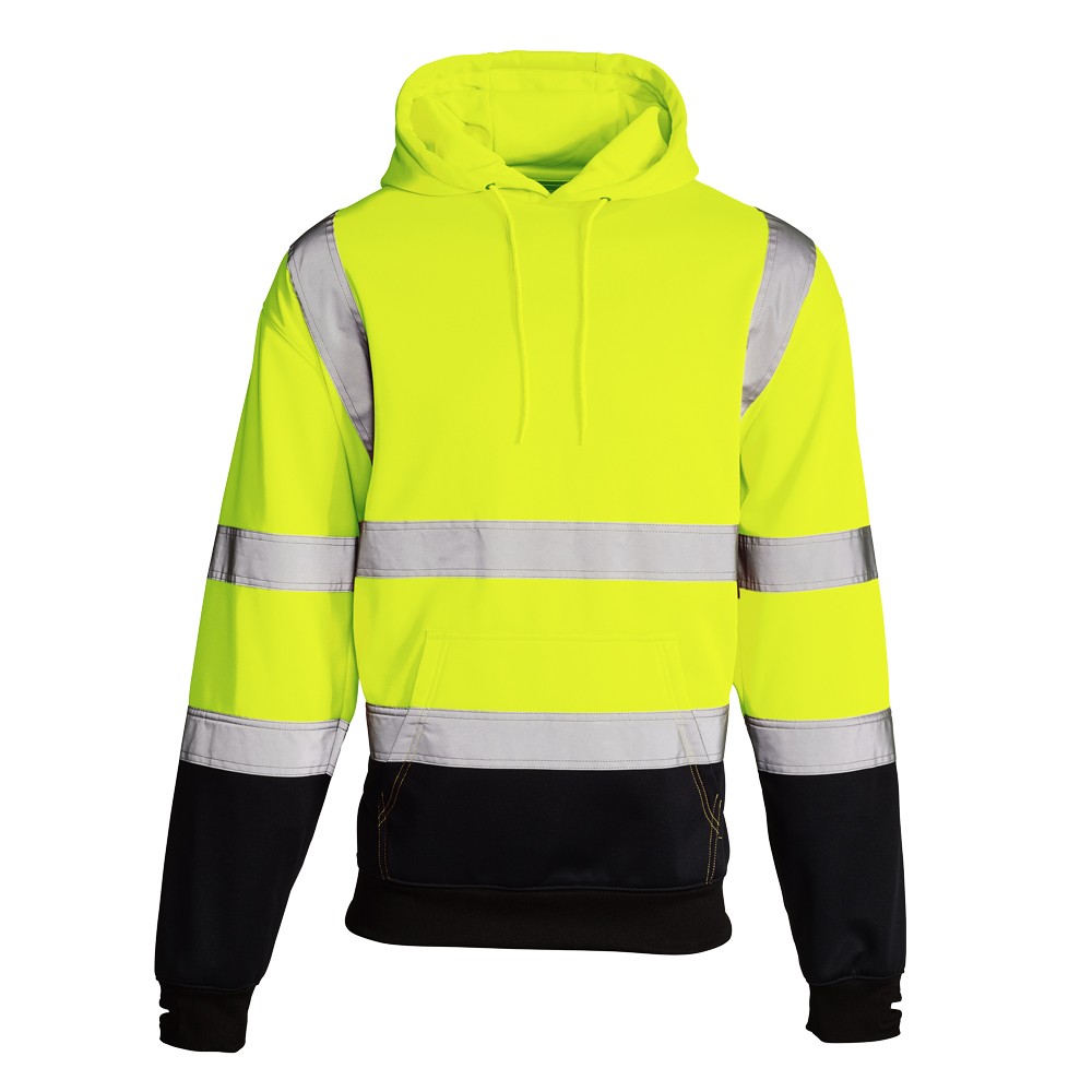 ST Hi Vis Yellow 2 Tone Hooded Sweatshirt