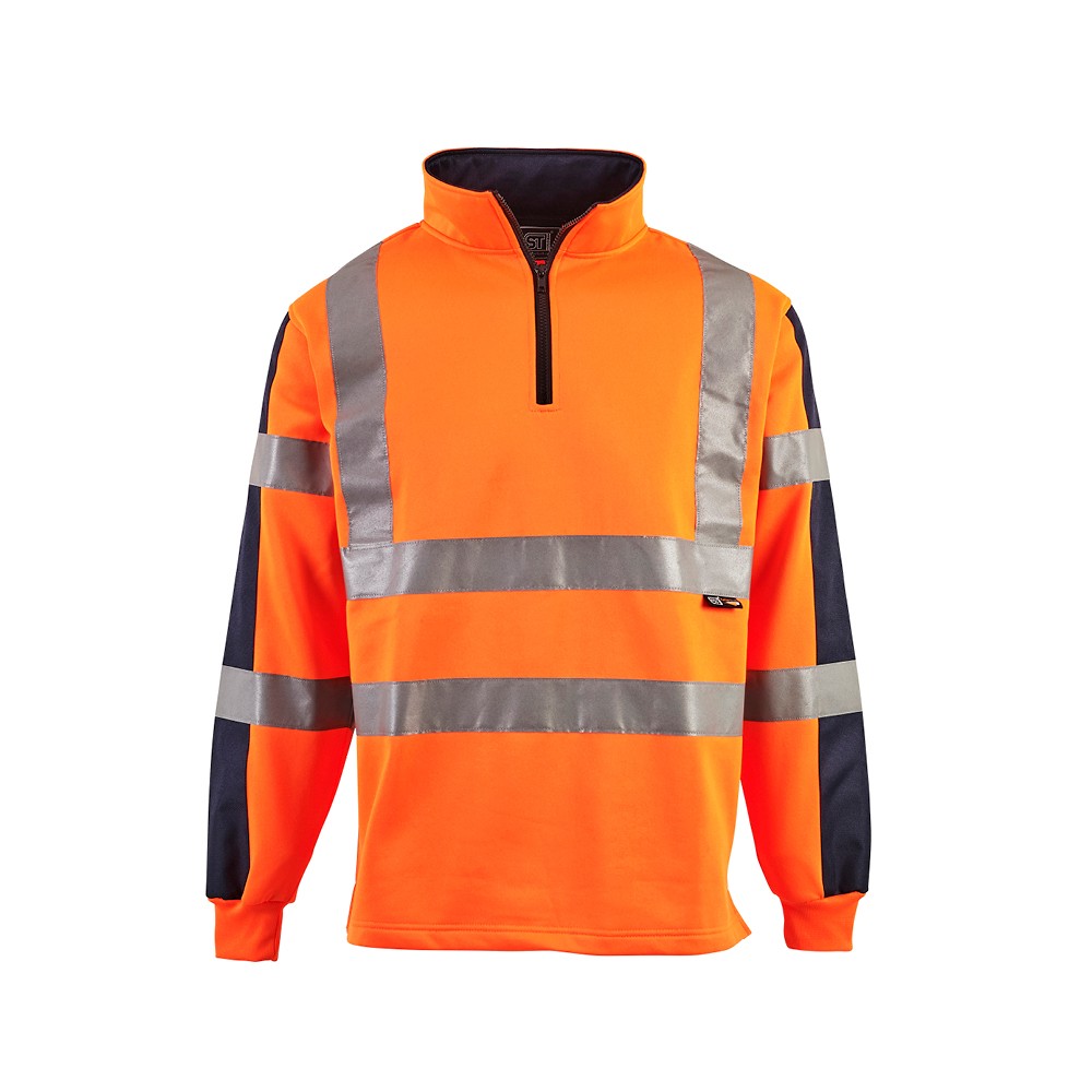 ST Hi Vis 2 Tone Orange Rugby Shirt