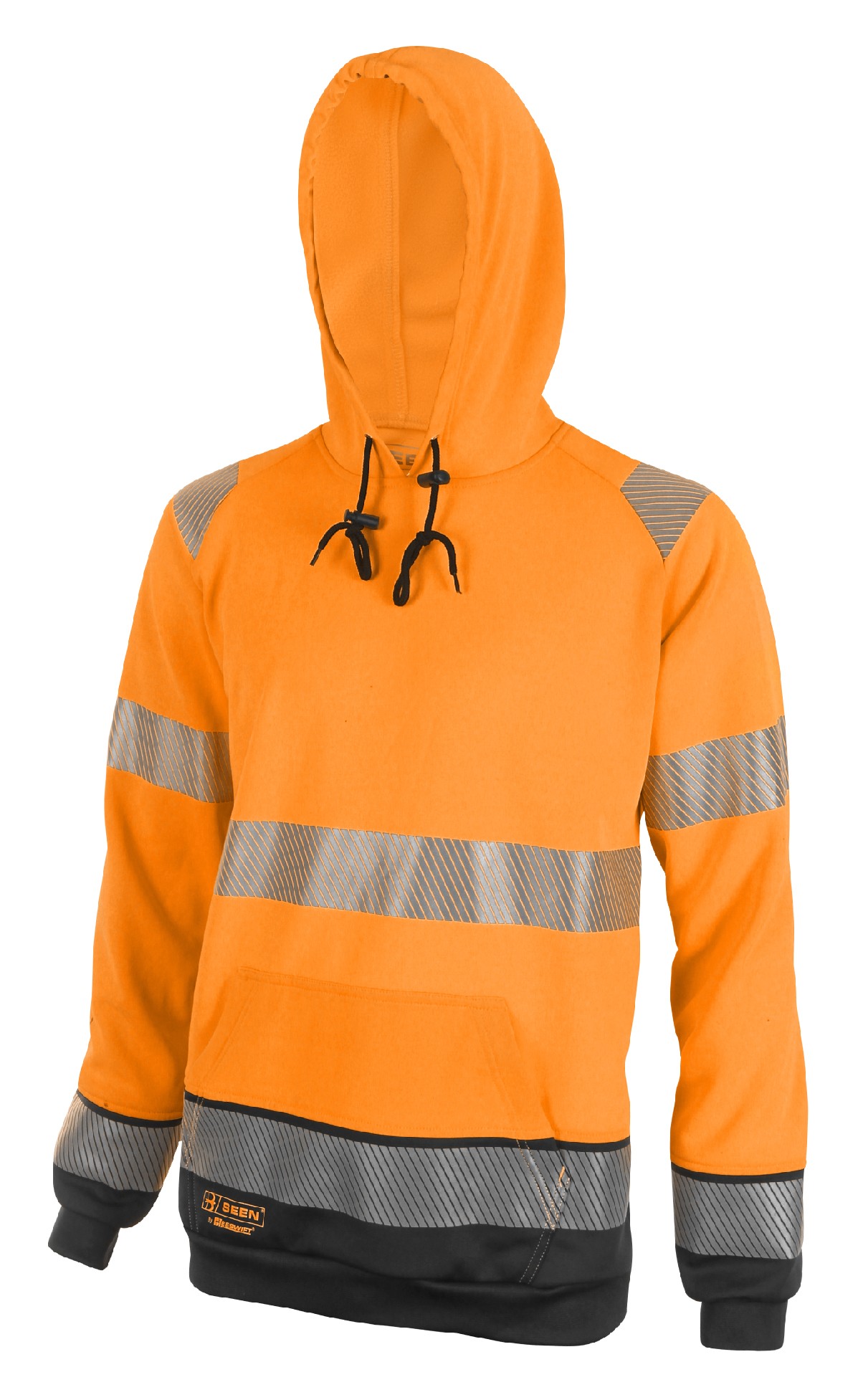HIVIS TWO TONE HOODY ORANGE / BLACK
